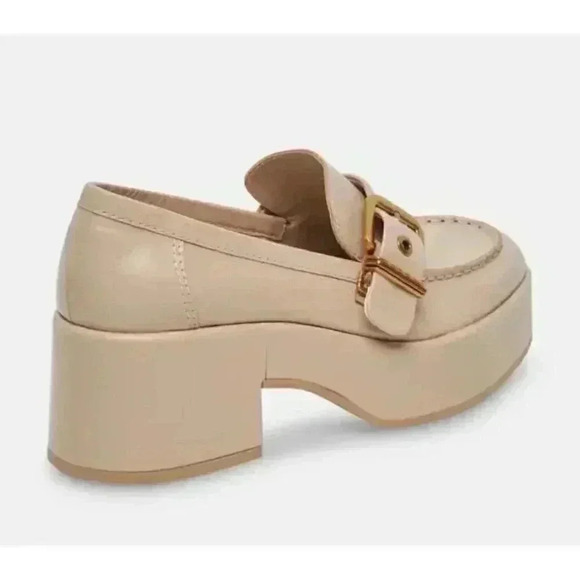 DOLCE VITA Y2K  YONDER SESAME Crinckle Patent Chunky Heel Loafer - Picture 3 of 3